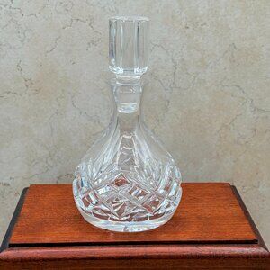 Vintage 1980's Galway Irish Lead Crystal Fragrance Bottle Clear Vanity